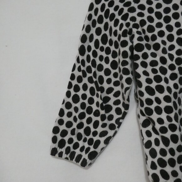 H&M | 12-18 months | Chic Polka Dot Sweater | Sparkling Gold Bow Pockets - Picture 9 of 13